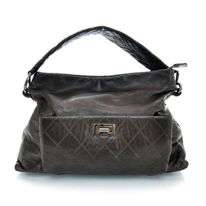 Chanel Quilted Lambskin 8 Knots Hobo Brown 1 of 11