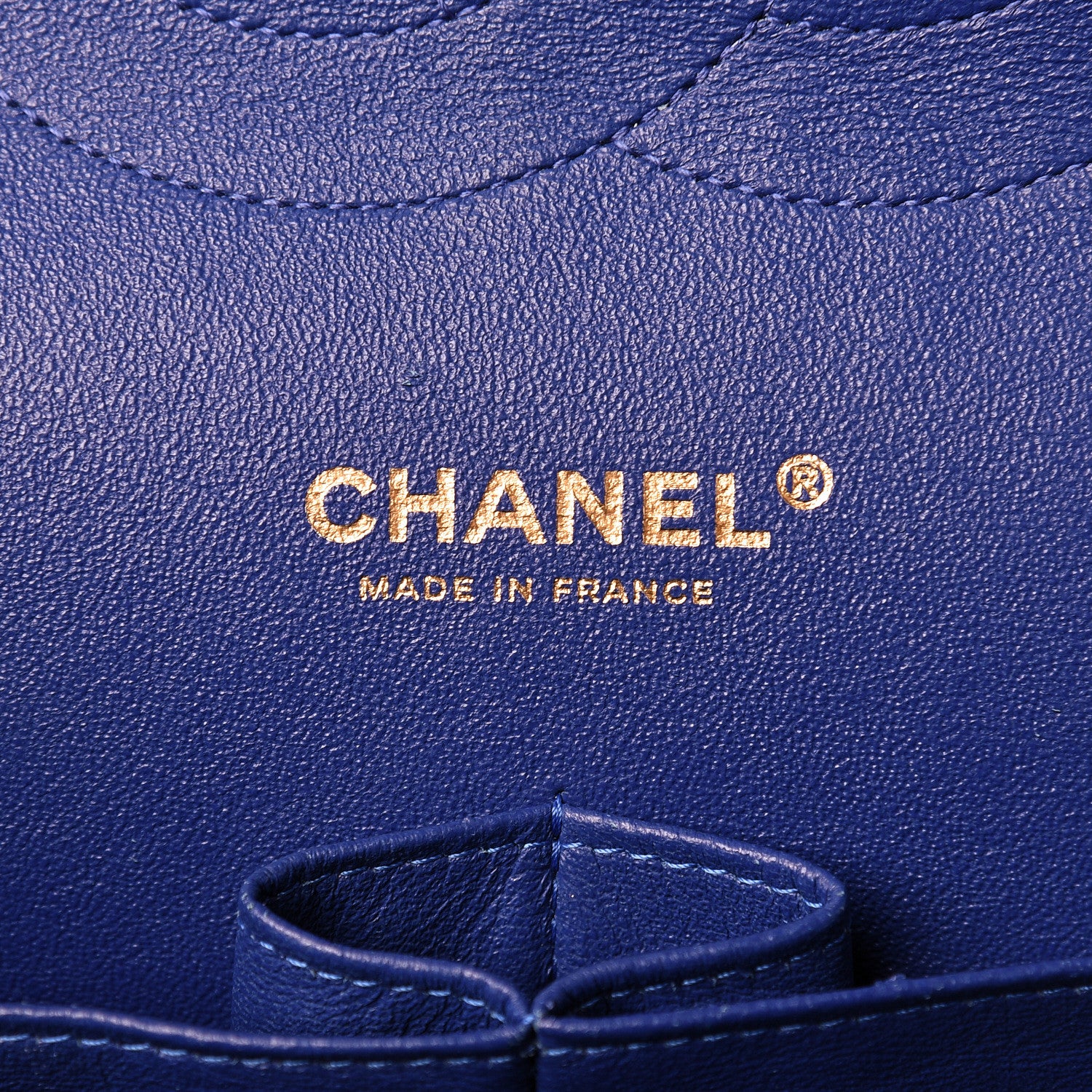 Chanel Lambskin Quilted Jumbo Double Flap Blue 6 of 22