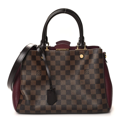 Louis Vuitton Damier Ebene Cuir Taurillon Brittany Bordeaux 1 of 10