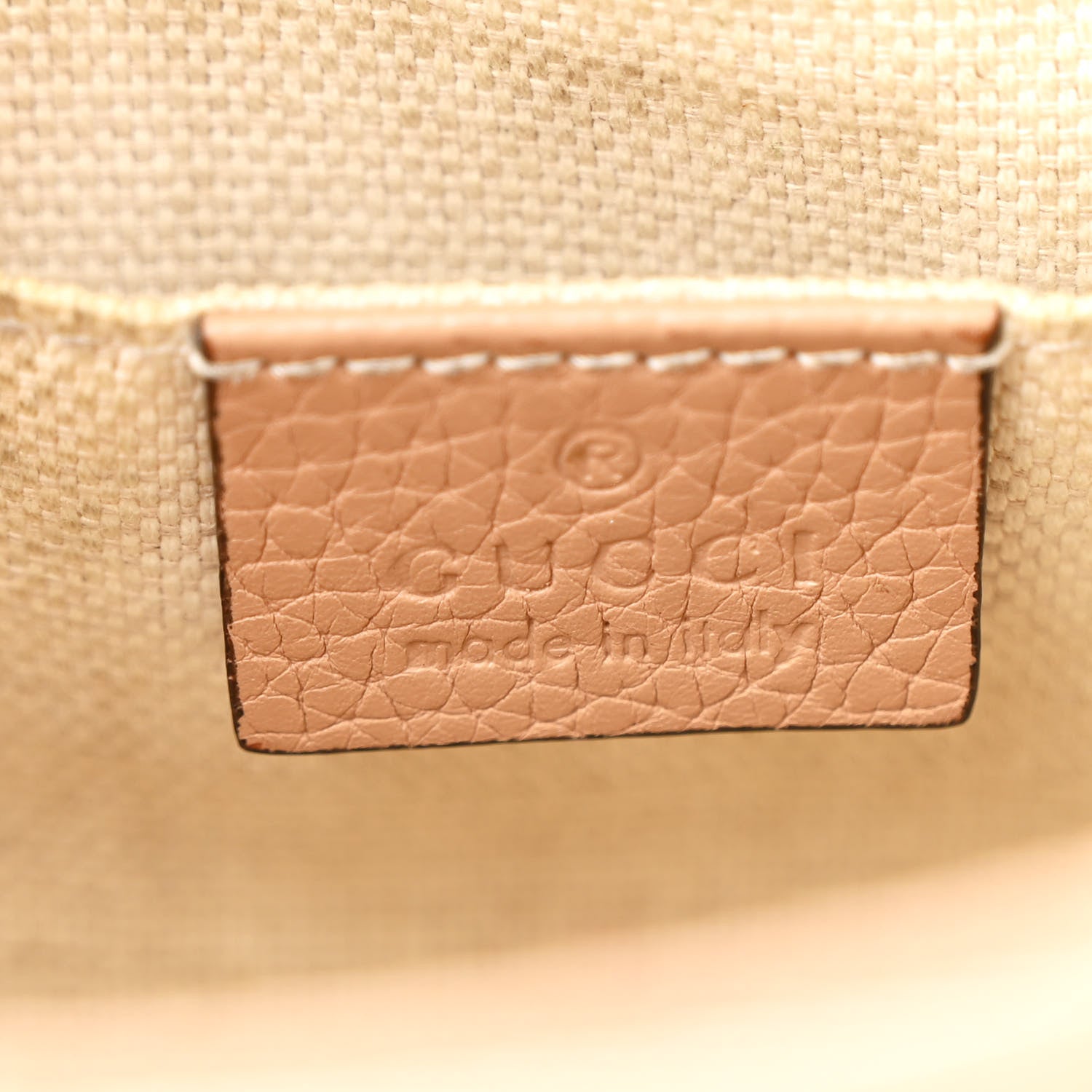 Gucci Pebbled Calfskin Small Soho Disco Bag Camelia 6 of 11