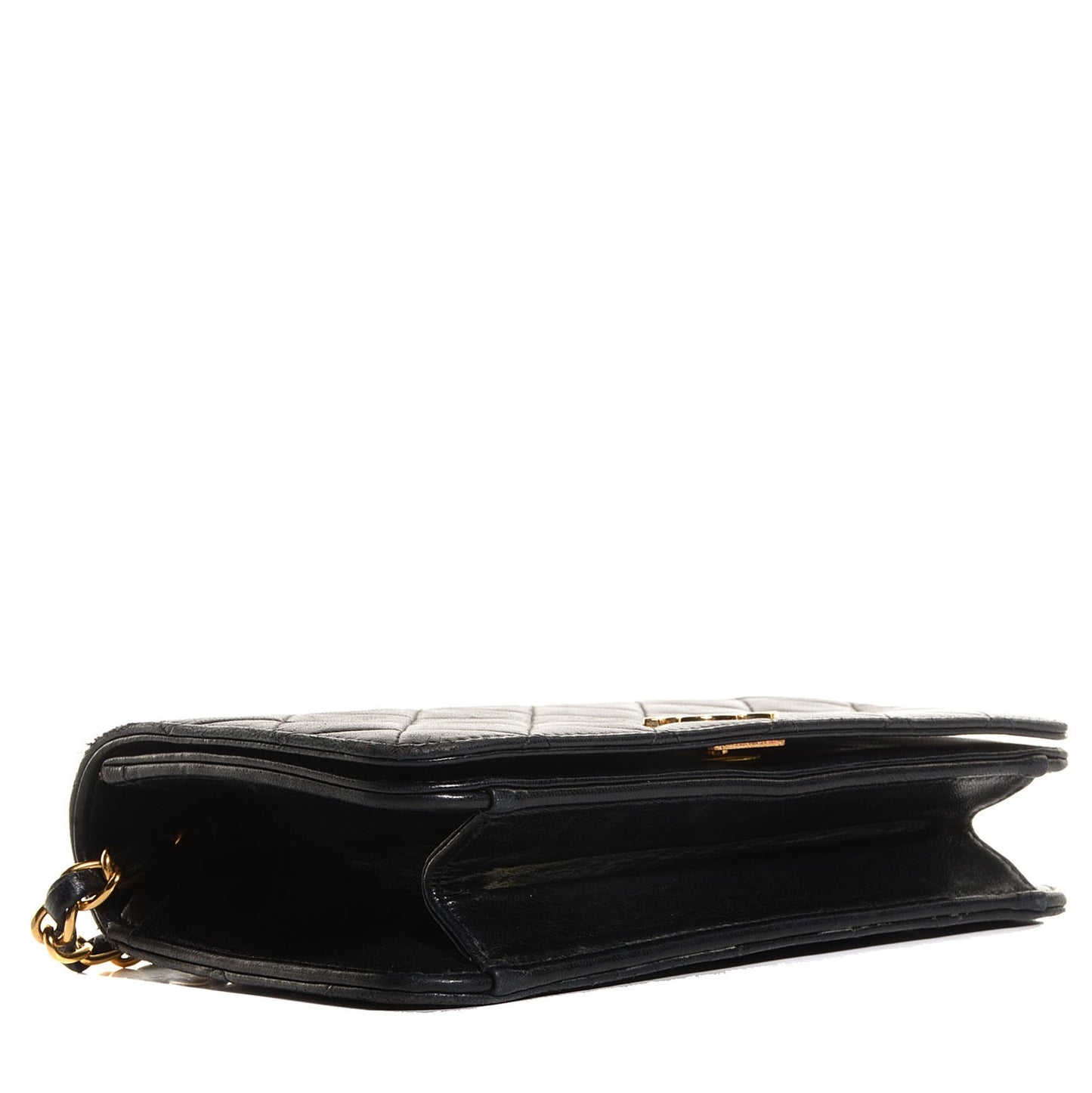 Lambskin Quilted Mini Flap Bag Black
