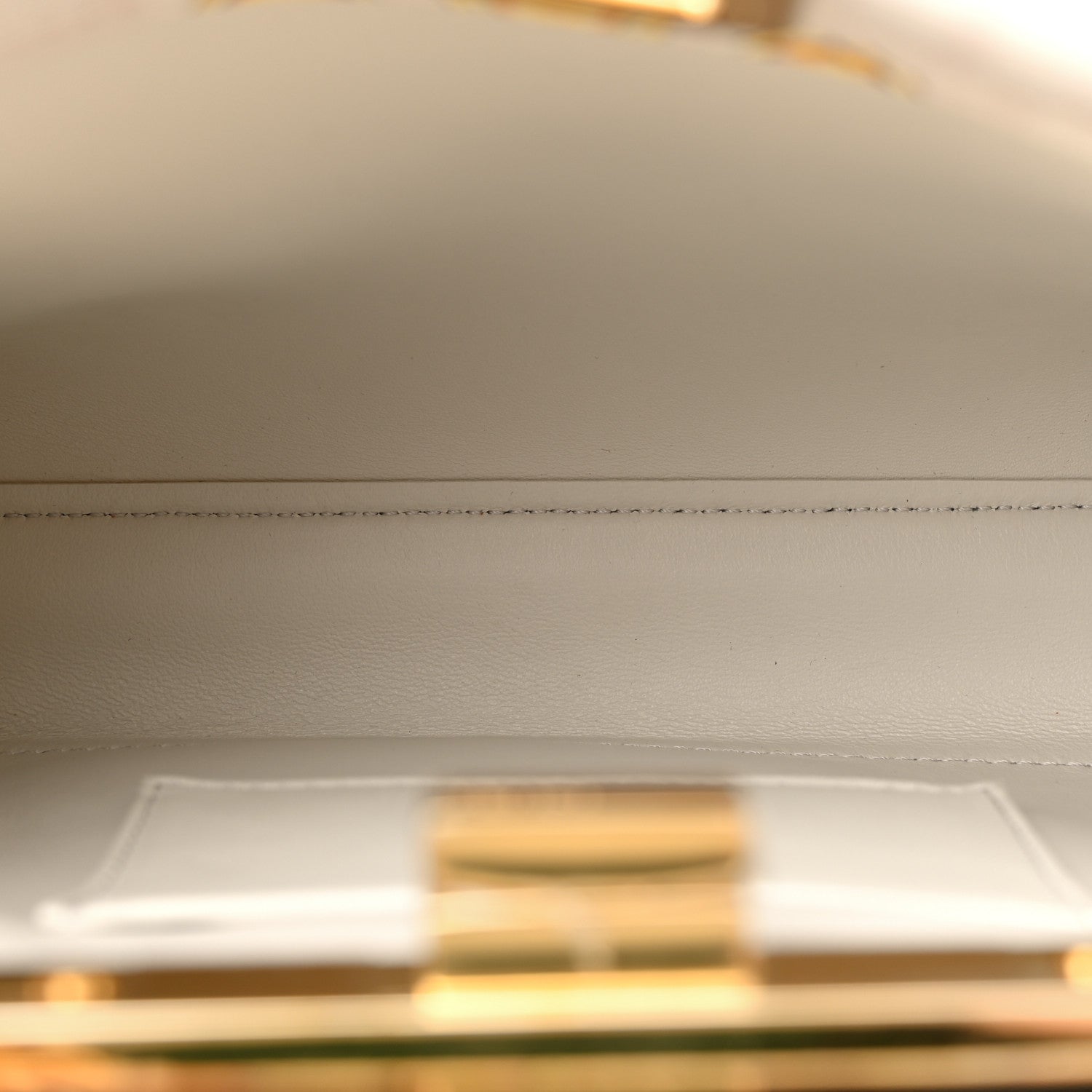 Fendi X VERSACE Vitello Seta Nappa Fendace FF Baroque Mini Peekaboo Iconic Satchel White Ice Gold 6 of 11
