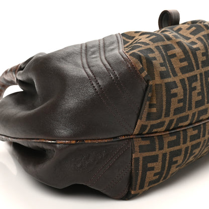 Fendi Zucca Nappa Nuvolata Vitello Tortuga Spy Tobacco Moro 8 of 9