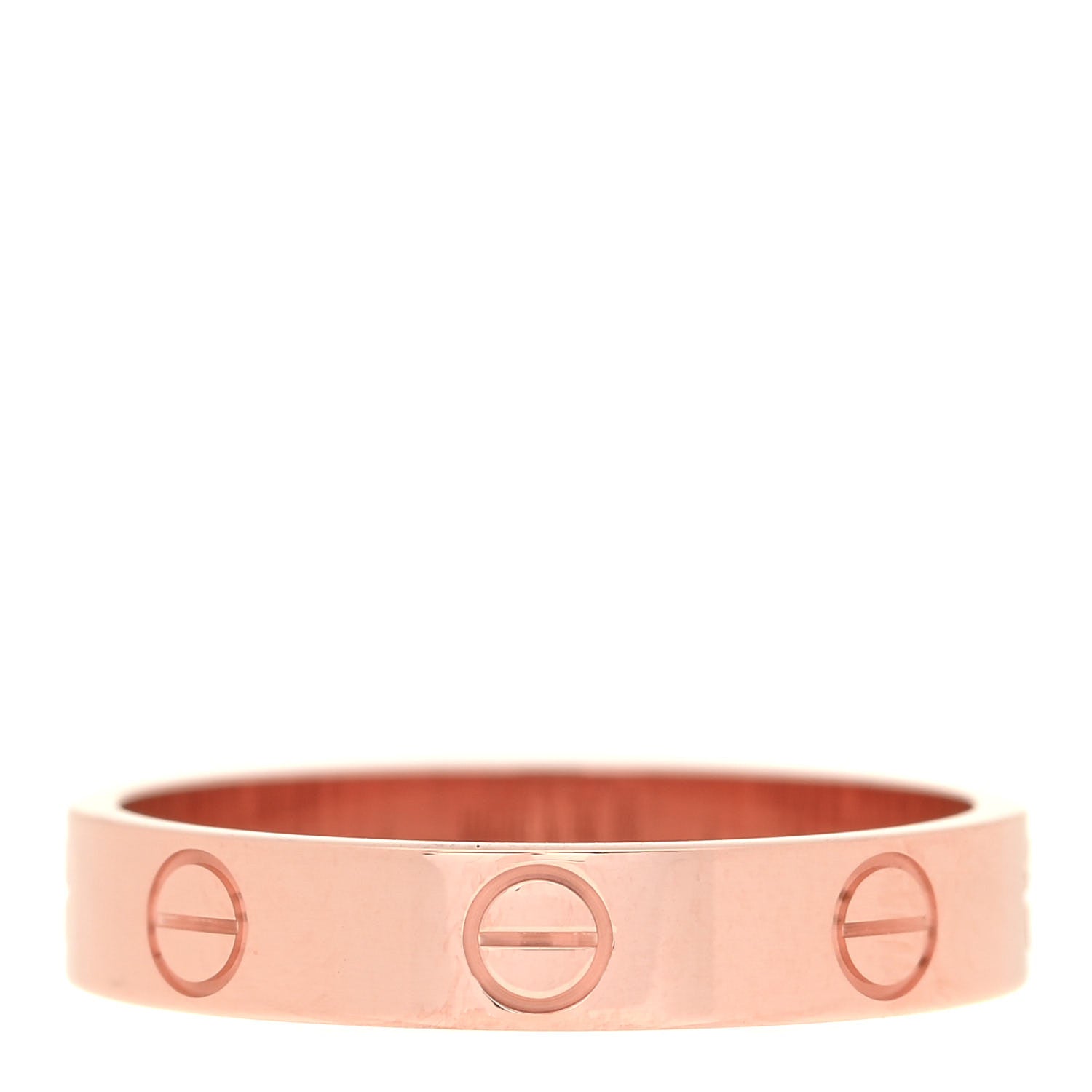 Cartier 18K Pink Gold 3.5mm LOVE Wedding Band Ring 53 6.25 3 of 5