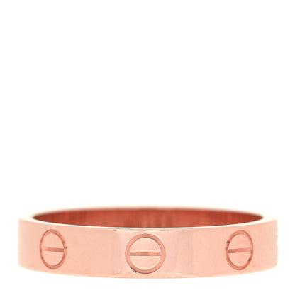 Cartier 18K Pink Gold 3.5mm LOVE Wedding Band Ring 53 6.25 3 of 5