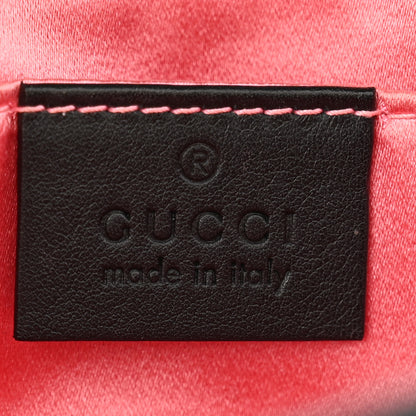 Gucci Velvet Matelasse Mini GG Marmont Shoulder Bag Black 6 of 10