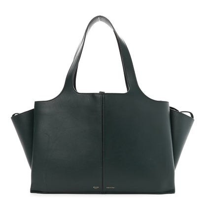 Celine Smooth Calfskin Medium Tri-Fold Bag Bottle Green 1 of 12
