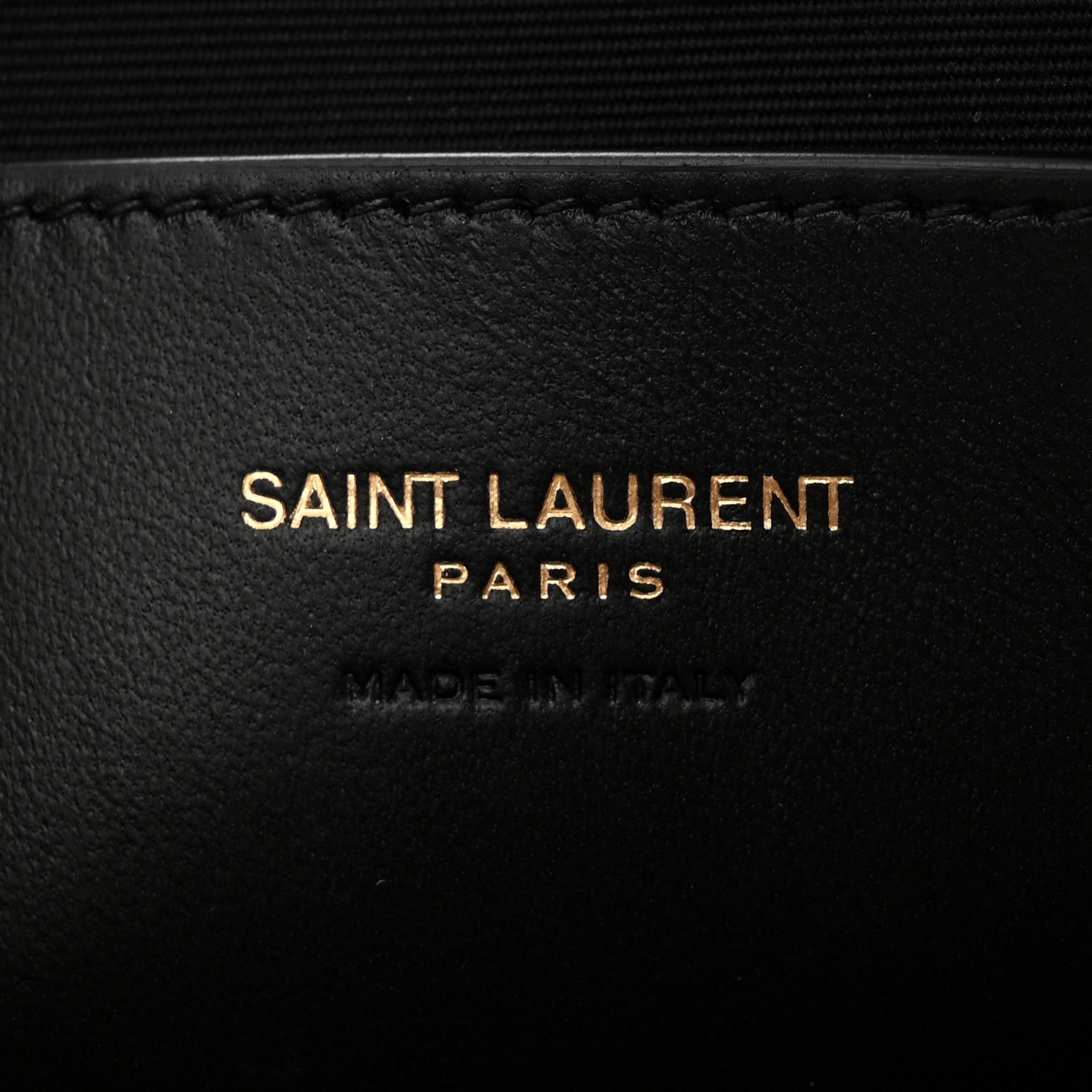 Saint Laurent Lambskin Quilted Cassandre Bijou Pouch Black 6 of 7