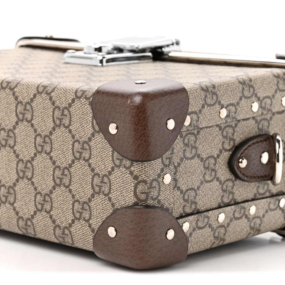 GG Supreme Monogram Globe-Trotter Beauty Case Brown