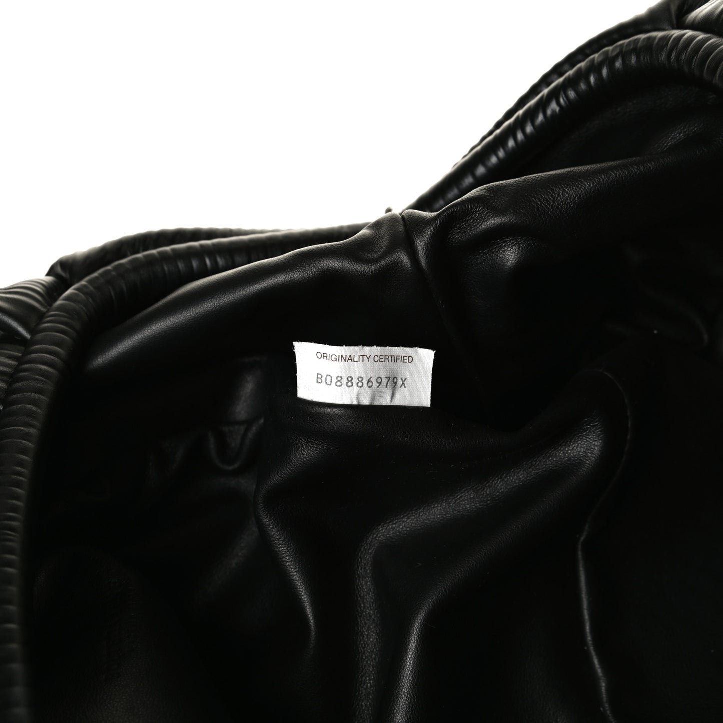 Bark Calfskin Embossed The Pouch Oversized Clutch Black