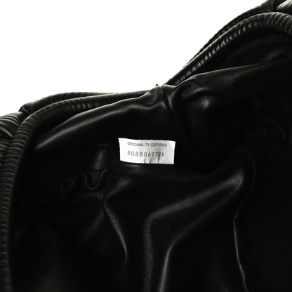 Bottega Veneta Bark Calfskin Embossed The Pouch Oversized Clutch Black 6 of 12