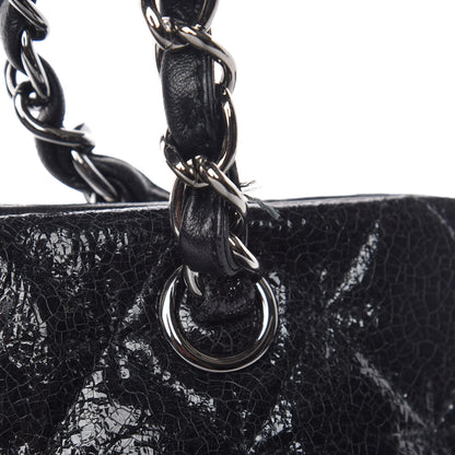 Chanel Glazed Crackled Calfskin Small Reissue Tote Black 10 of 10