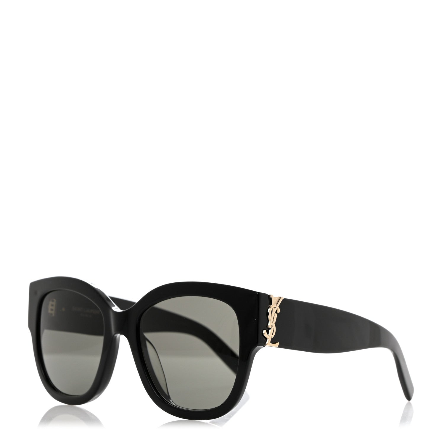 Saint Laurent Acetate Cateye Sunglasses SL M95 F Black 1 of 7
