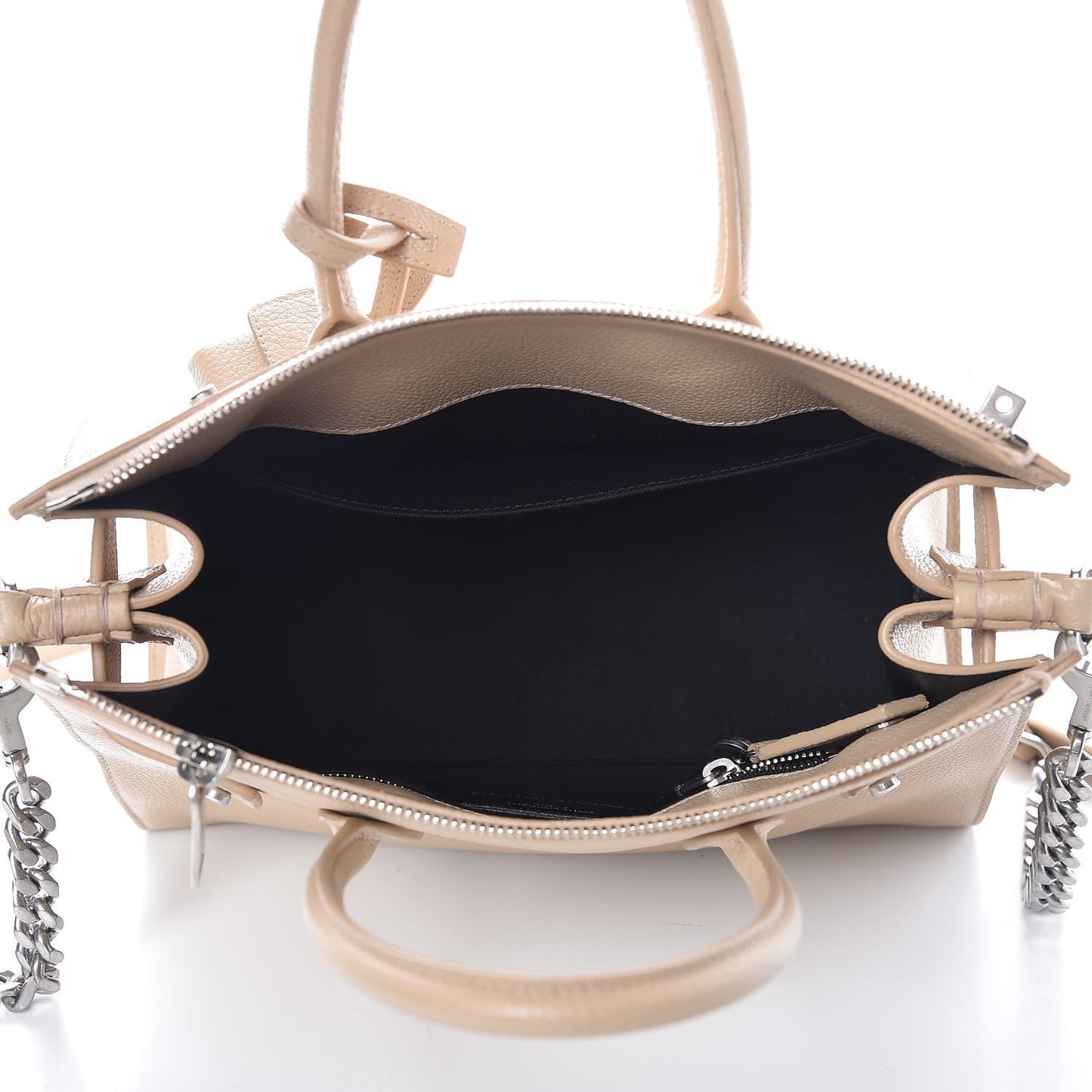Grained Calfskin Baby Sac De Jour Souple Dark Beige