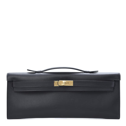 Hermes Swift Kelly Cut Clutch Pochette Black 1 of 11