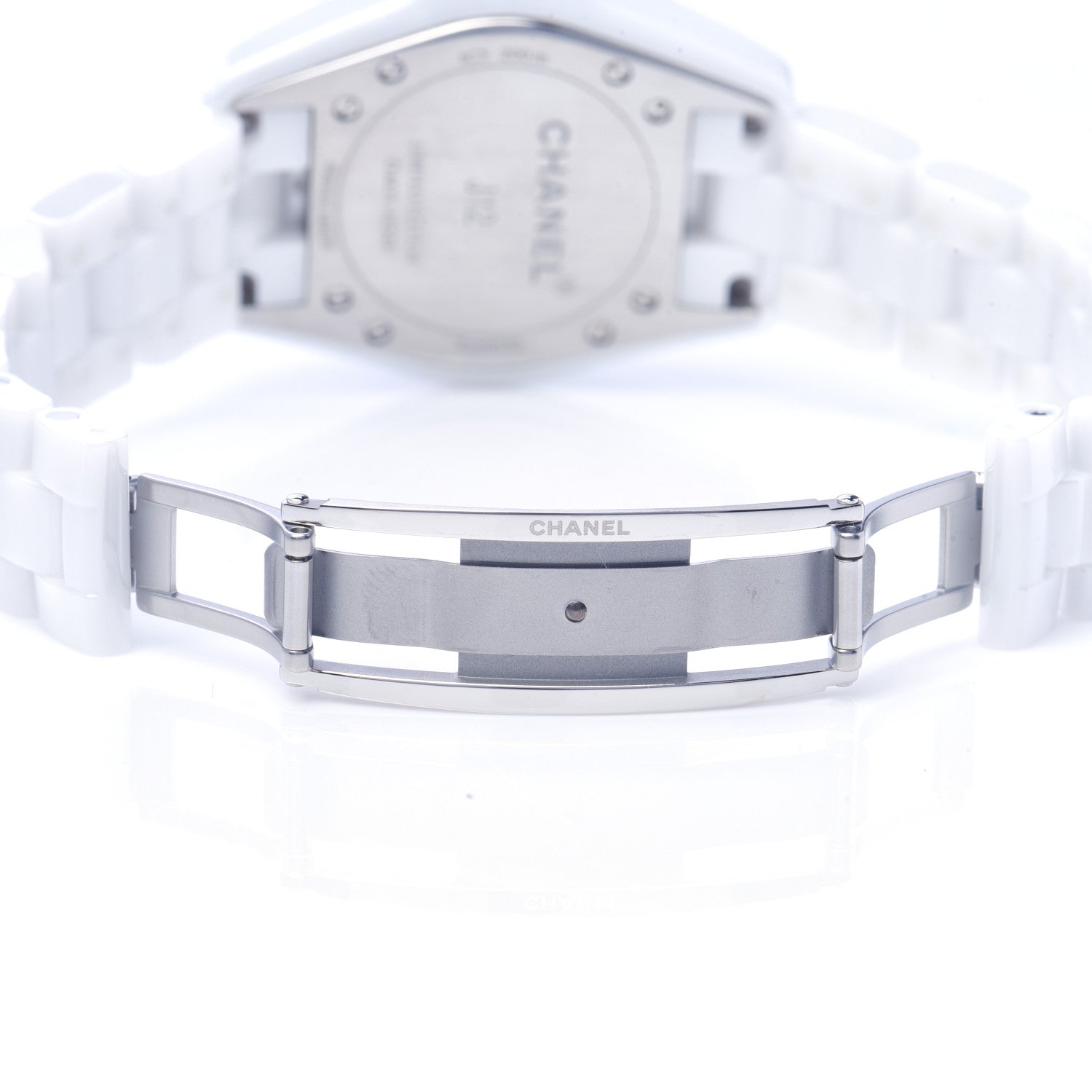 Chanel Stainless Steel Ceramic 33mm J12 Quartz Watch Pink 5 of 7