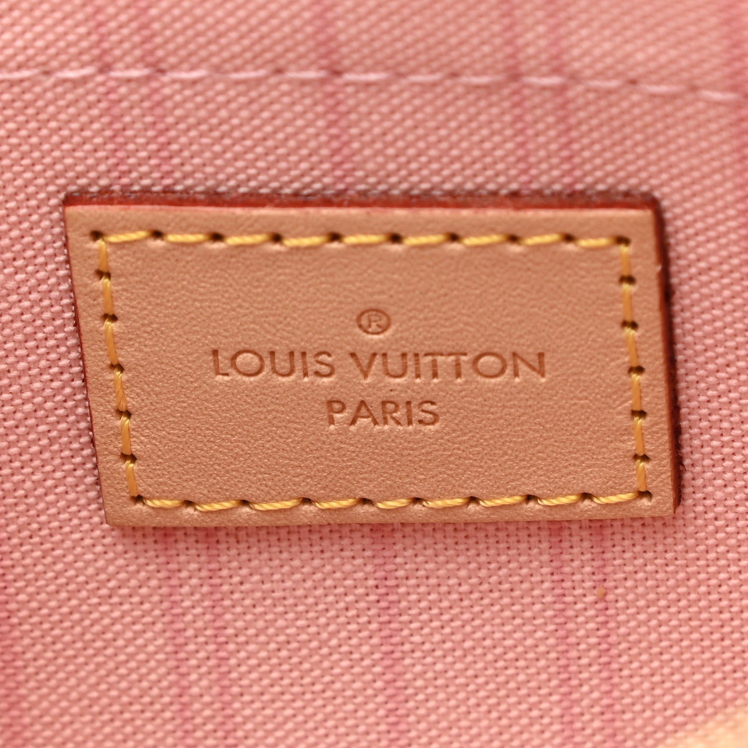 Louis Vuitton Damier Azur Neverfull MM GM Pochette Rose Ballerine 6 of 6