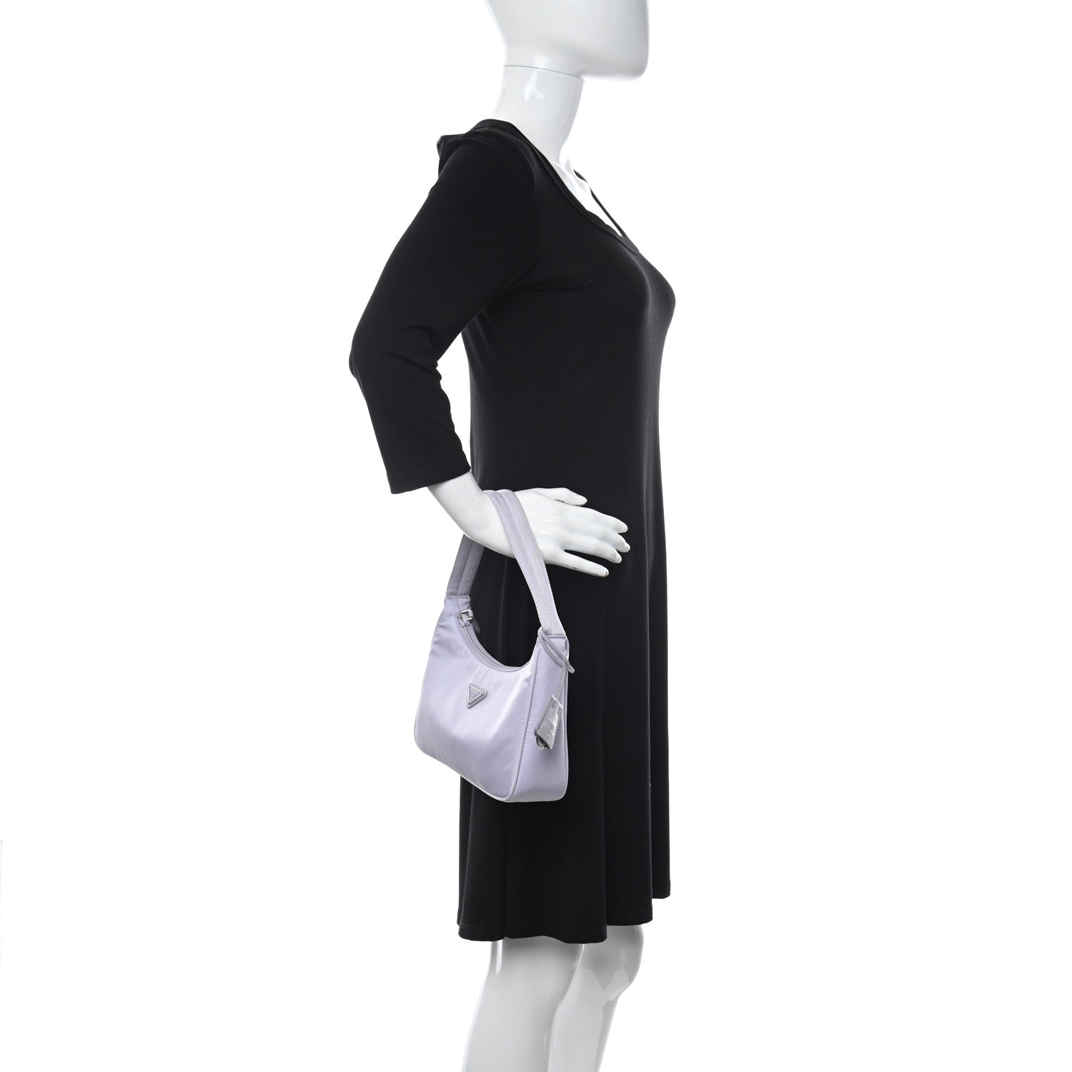 Prada Re-Nylon Saffiano Mini Re-Edition 2000 Bag Glicine 2 of 11
