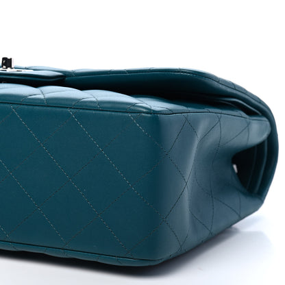 Chanel Lambskin Quilted Jumbo Double Flap Turquoise 9 of 9