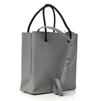 Balenciaga Calfskin Logo XXS Shopping Tote Gris Fossile 3 of 9