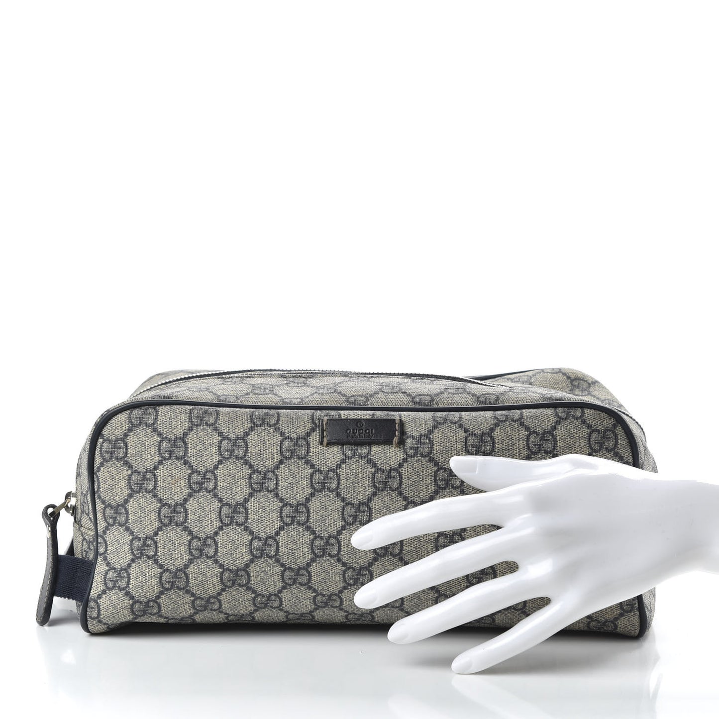 GG Supreme Monogram Toiletry Case Navy
