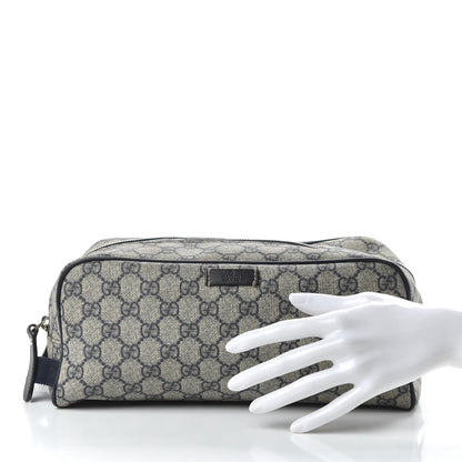 Gucci GG Supreme Monogram Toiletry Case Navy 2 of 12