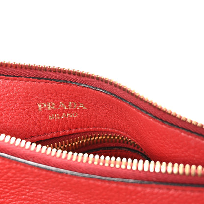 Prada Vitello Phenix Hobo Rosso 6 of 9