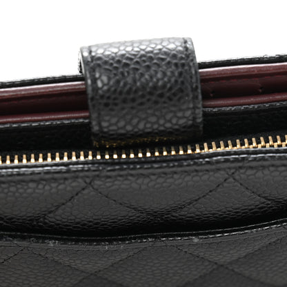 Chanel Caviar Quilted Zipped Pocket Wallet Black 12 of 12