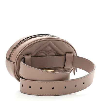 Gucci Calfskin Matelasse GG Marmont Belt Bag 95 38 Porcelain Rose 3 of 11