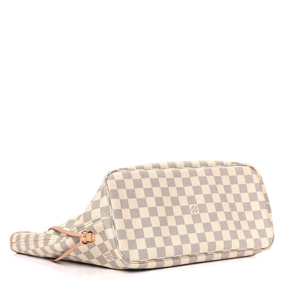 Louis Vuitton Damier Azur Neo Neverfull MM Rose Ballerine 3 of 7