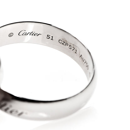 Cartier 18K White Gold Large Trinity Ring 51 5.75 3 of 3