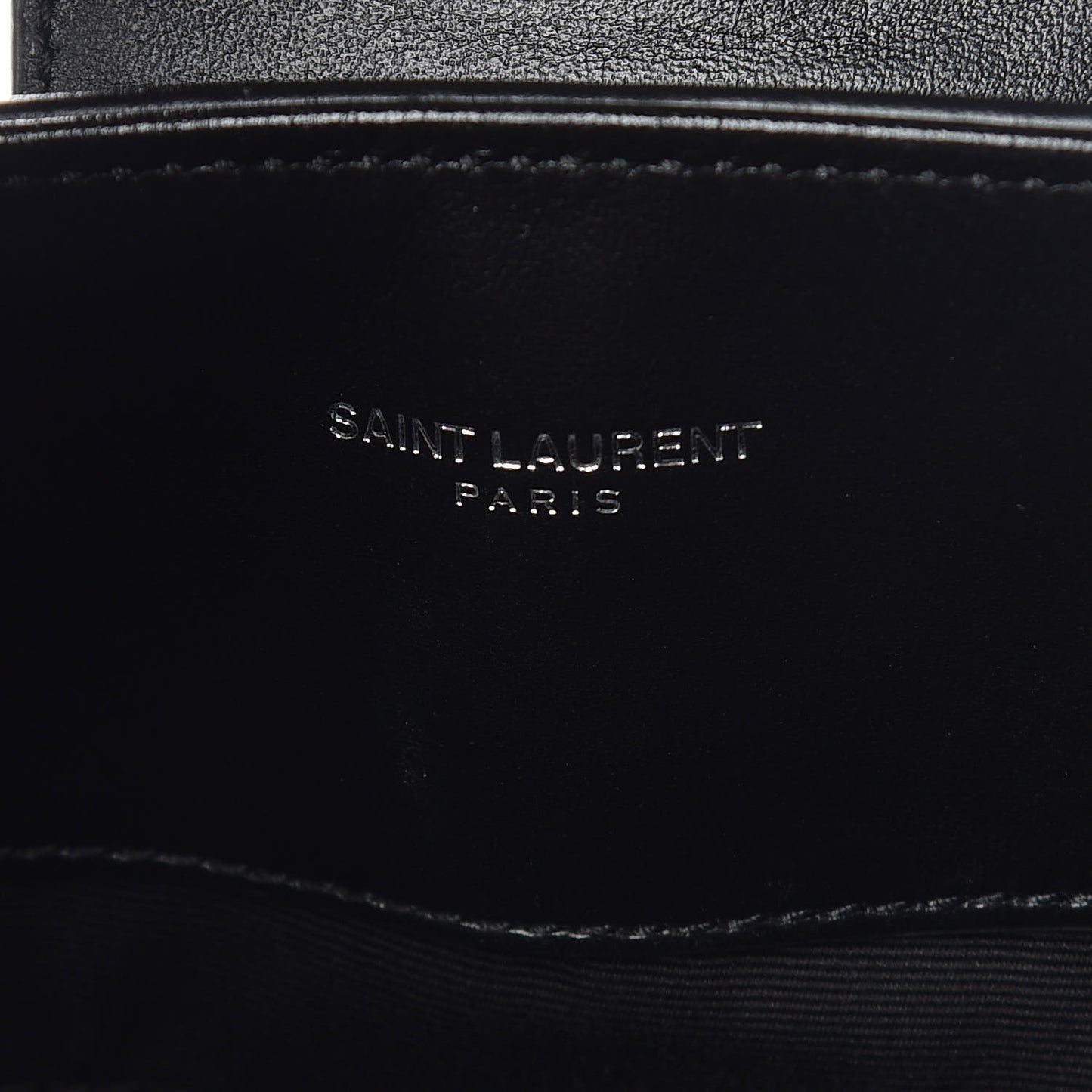Calfskin Y Quilted Monogram Large Loulou Shopper Black