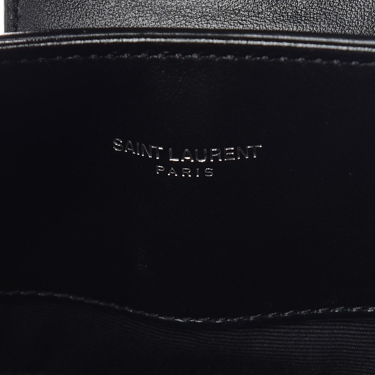 Saint Laurent Calfskin Y Quilted Monogram Large Loulou Shopper Black 6 of 10