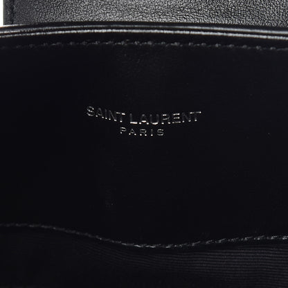 Saint Laurent Calfskin Y Quilted Monogram Large Loulou Shopper Black 6 of 10