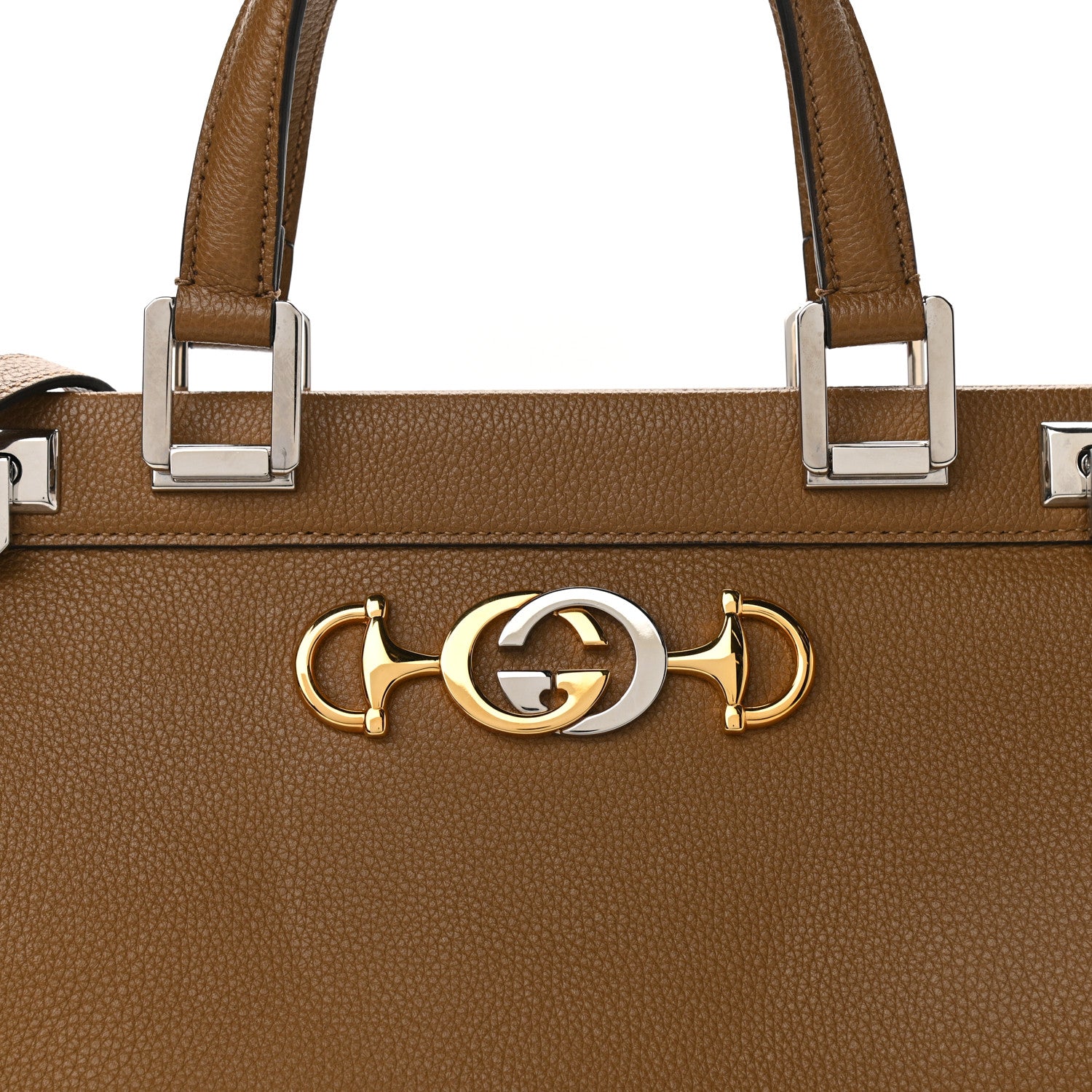 Gucci Grainy Calfskin Medium Zumi Top Handle Bag Friky Taupe 8 of 10