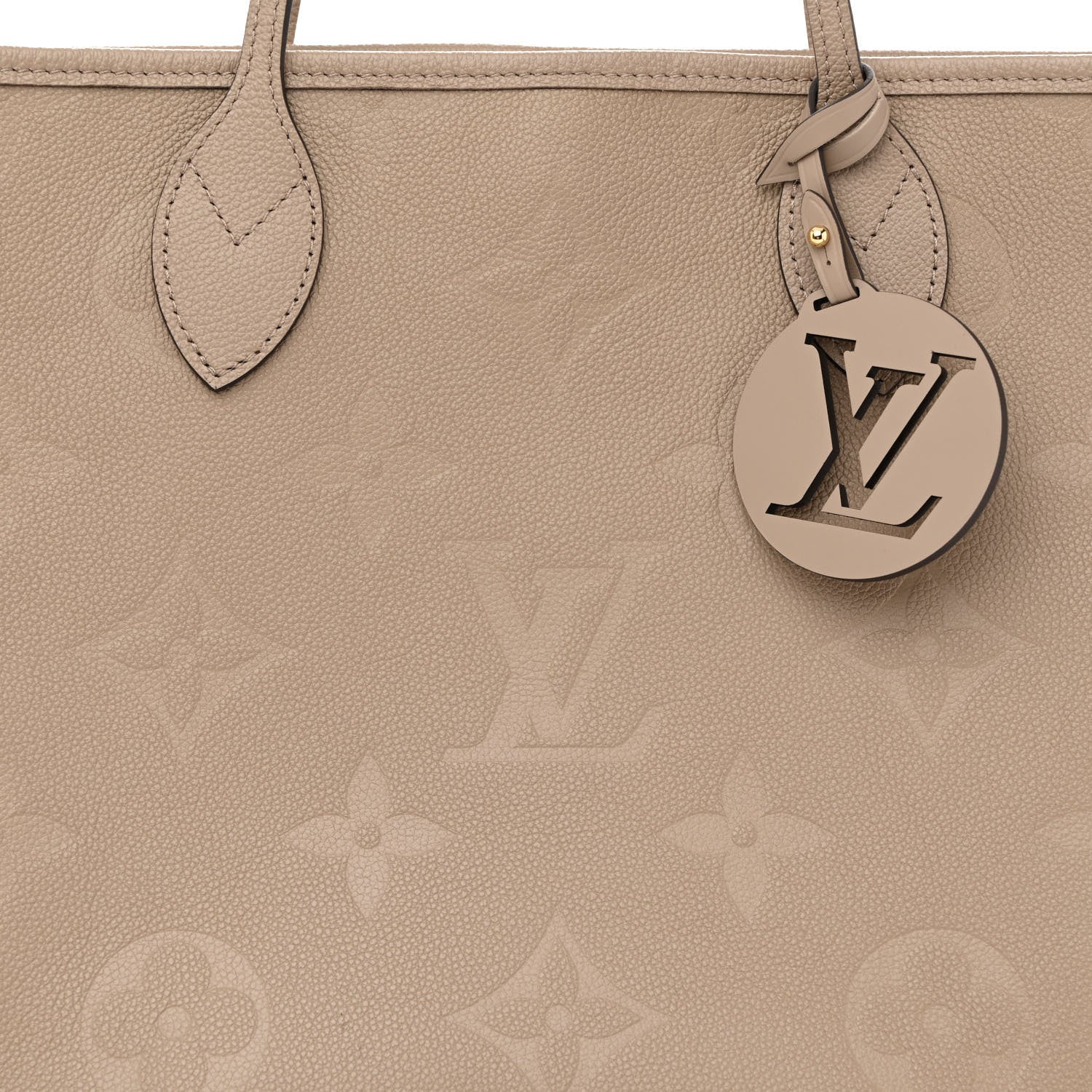 Louis Vuitton Empreinte Monogram Giant Neverfull MM Tourterelle 9 of 12