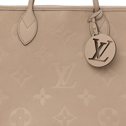 Louis Vuitton Empreinte Monogram Giant Neverfull MM Tourterelle 9 of 12