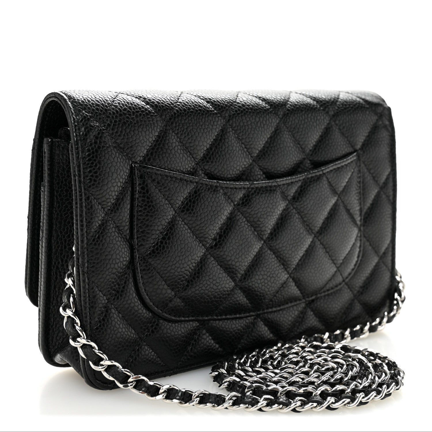 Chanel Caviar Quilted Wallet on Chain WOC Black 3 of 12