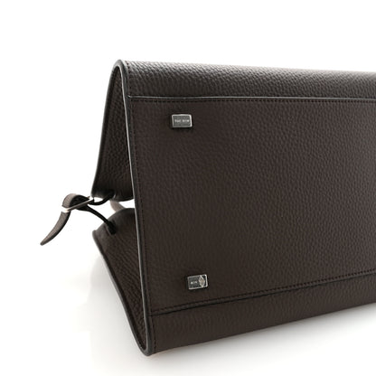 The Row Grained Calfskin Soft Margaux 10 Bag Deep Brown 8 of 9