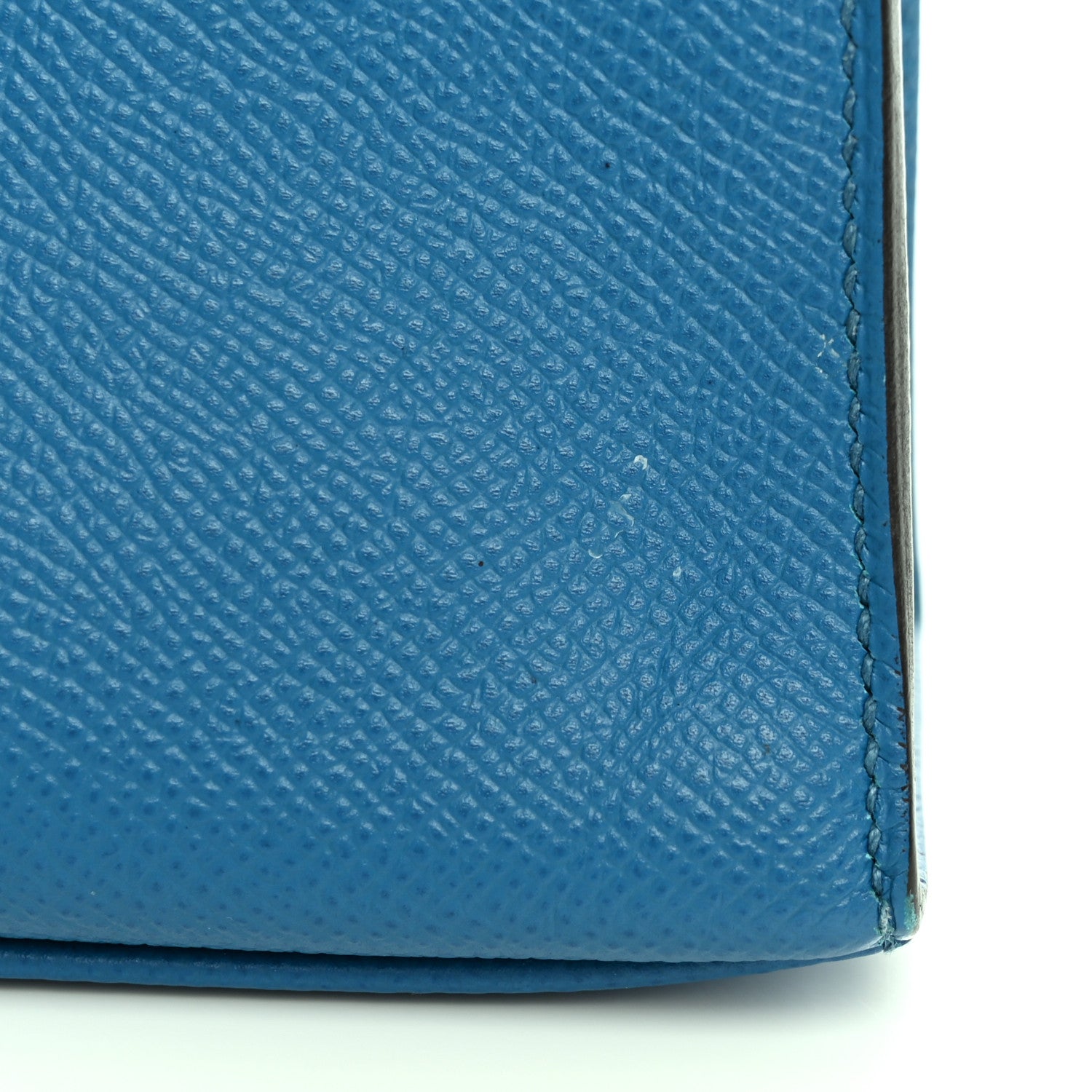 Hermes Epsom Kelly Pochette Clutch Bleu Izmir 12 of 19