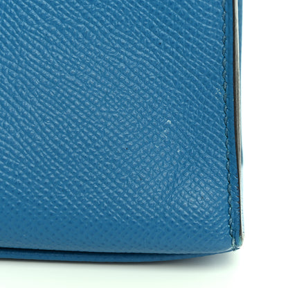 Hermes Epsom Kelly Pochette Clutch Bleu Izmir 12 of 19