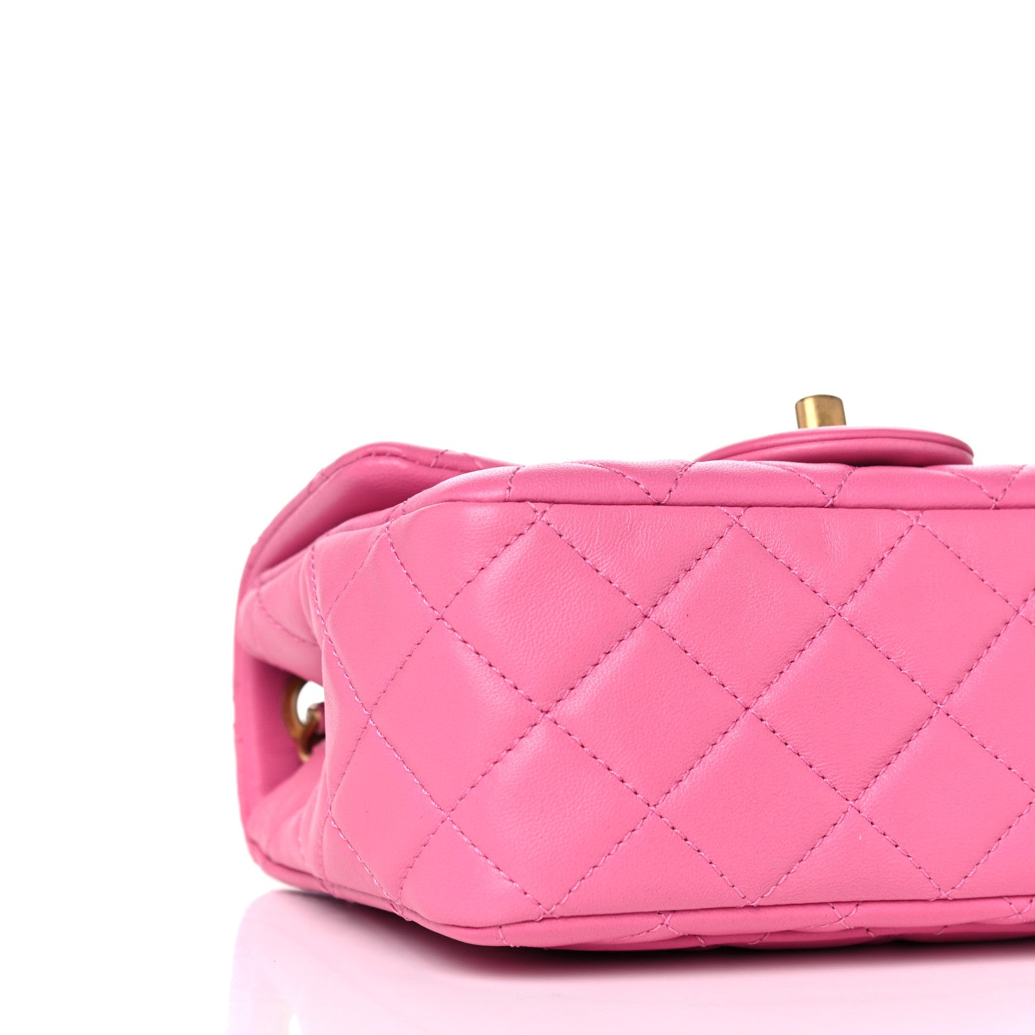 Chanel Lambskin Quilted Mini Pearl Crush Flap Pink 8 of 10