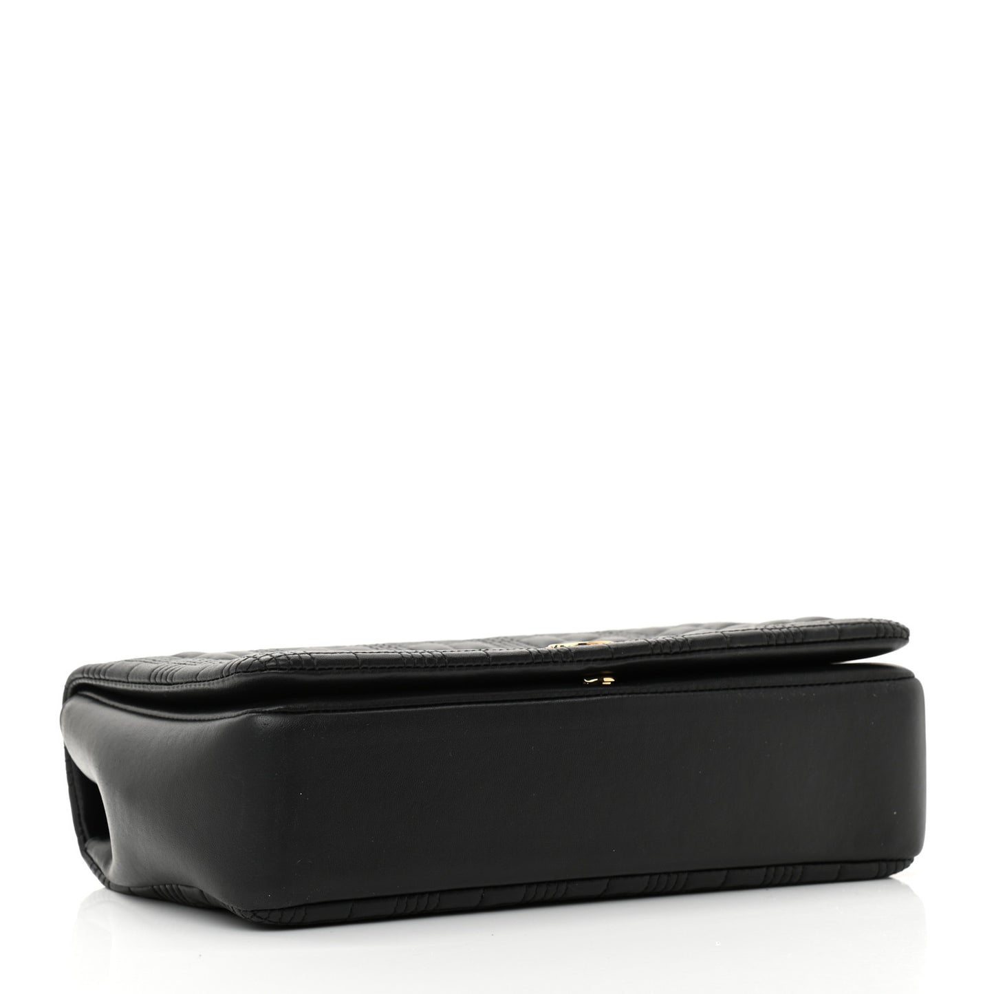 Lambskin Quilted Medium Lola Bag Black