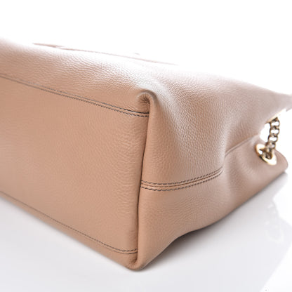 Gucci Pebbled Calfskin Medium Soho Chain Shoulder Bag Camelia 6 of 11
