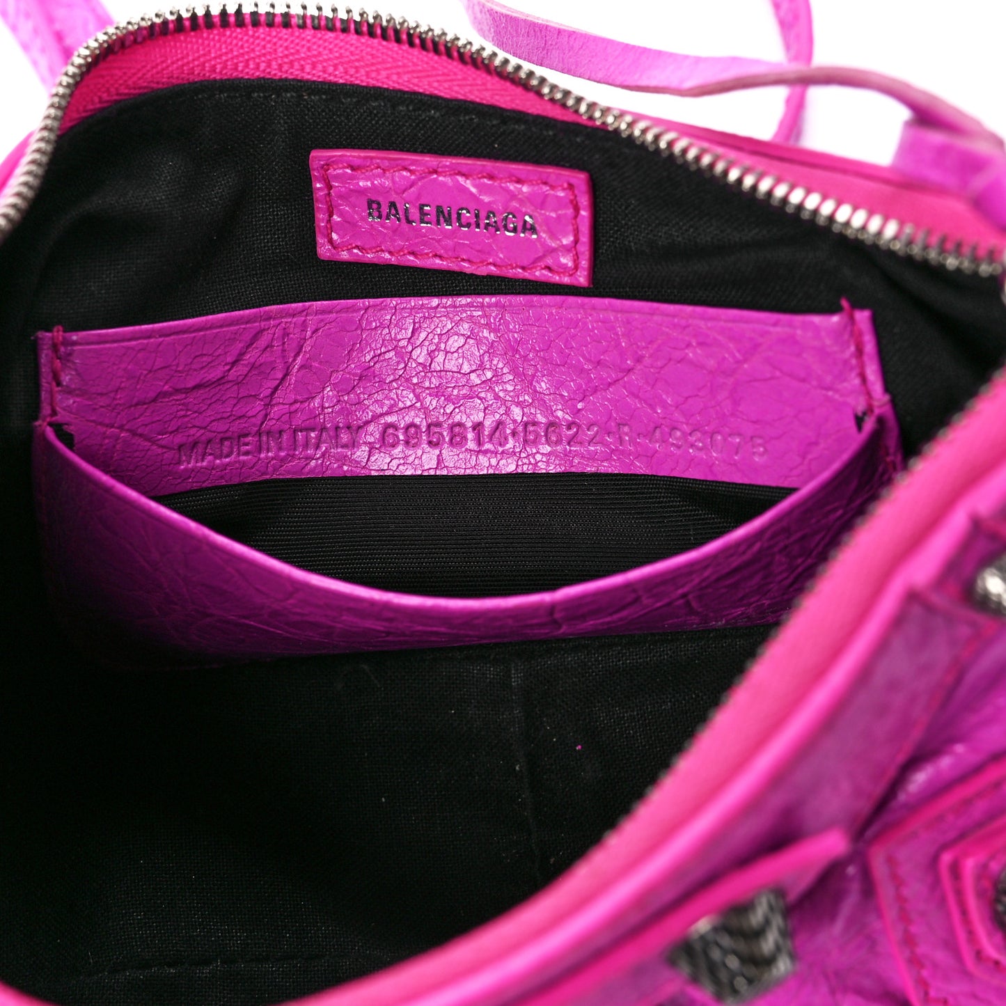 Agneau Arena Le Cagole Mini Purse With Chain Lipstick Pink
