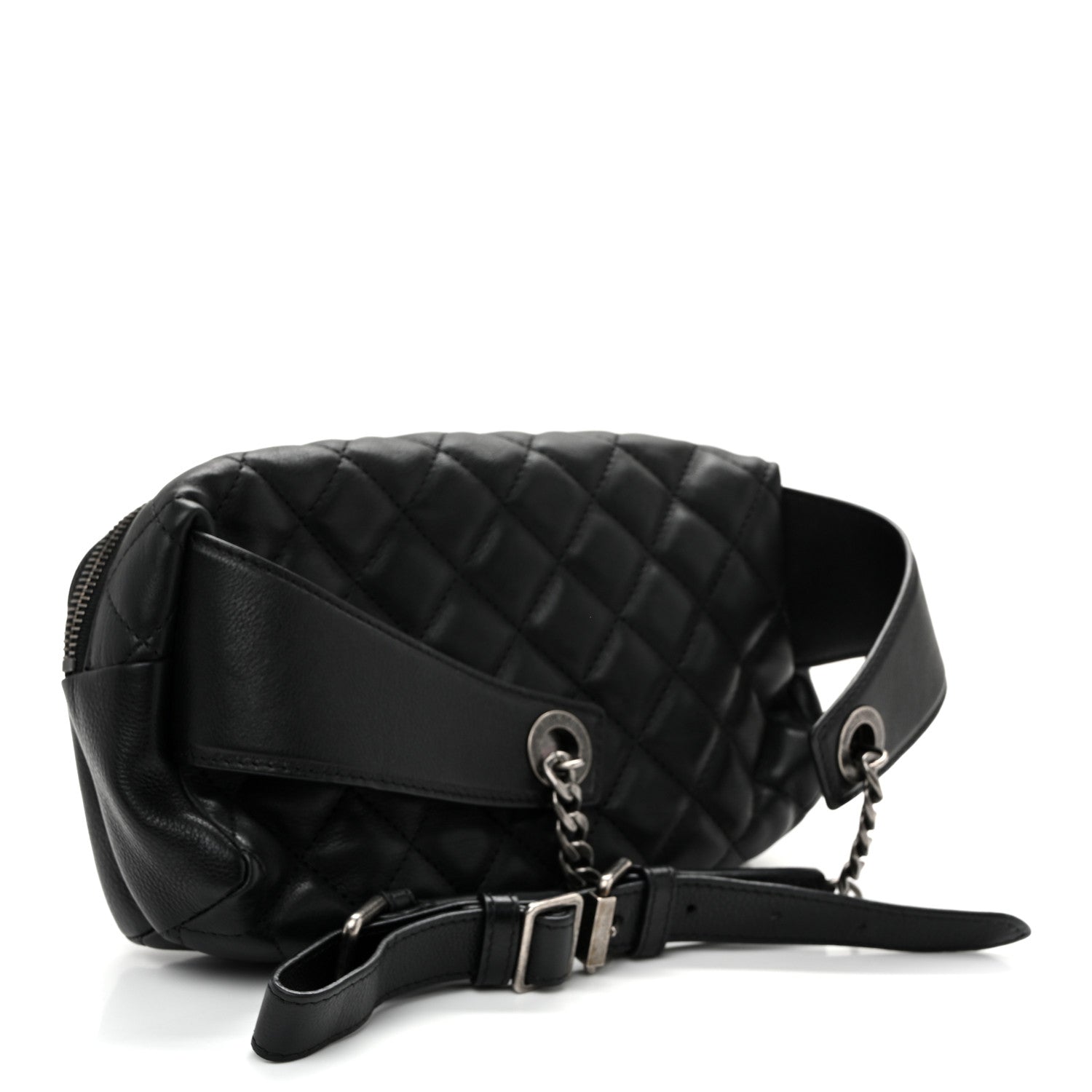 Chanel Calfskin Quilted Waist Bag Black 3 of 10