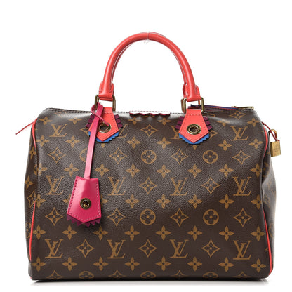 Louis Vuitton Monogram Totem Speedy 30 Flamingo 1 of 11