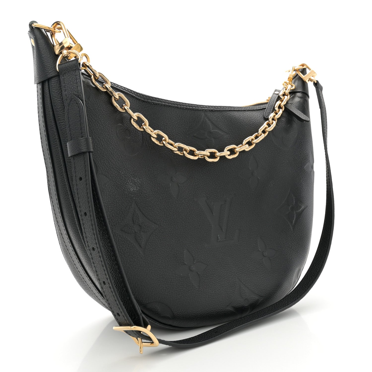 Louis Vuitton Empreinte Monogram Giant Loop Hobo Black 4 of 13