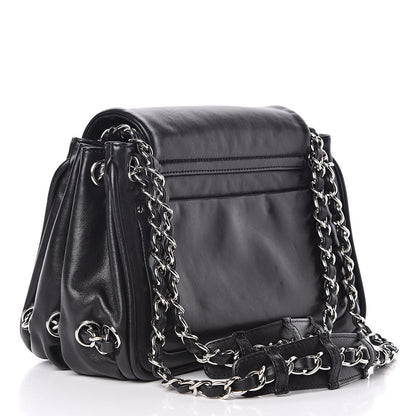 Chanel Calfskin Diagonal Ligne Flap Black 3 of 14