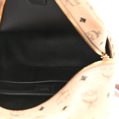 MCM Visetos Small Side Stud Stark Backpack Beige 5 of 14
